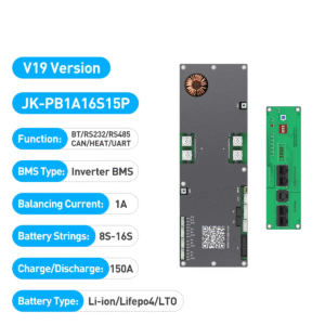 JKBMS JK-PB1A16S15P 7S-16S Active Balance Inverter BMS Balance Current 1A Continuous Current 150A Family Energy Storage Lifepo4Li-ionLTO for Growatt Deye Etc Inverter BMS (3)