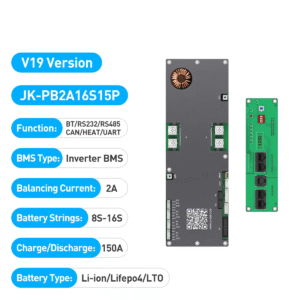 JKBMS JK-PB2A16S15P 7S-16S Active Balance Inverter BMS Balance Current 2A Continuous Current 150A Family Energy Storage Lifepo4Li-ionLTO for Growatt Deye Etc Inverter BMS (4)