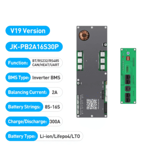 JKBMS JK-PB2A16S30P 7S-16S Active Balance Inverter BMS Balance Current 2A Continuous Current 300A Family Energy Storage Lifepo4Li-ionLTO for Growatt Deye Etc Inverter BMS (1)