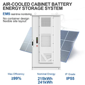JKESS C&I All-in-One BESS 215kWh 241kWh Air-Cooled Outdoor Cabinet 768V LiFePO4 100kW Inverter Hybrid Off-Grid On-Grid (2)
