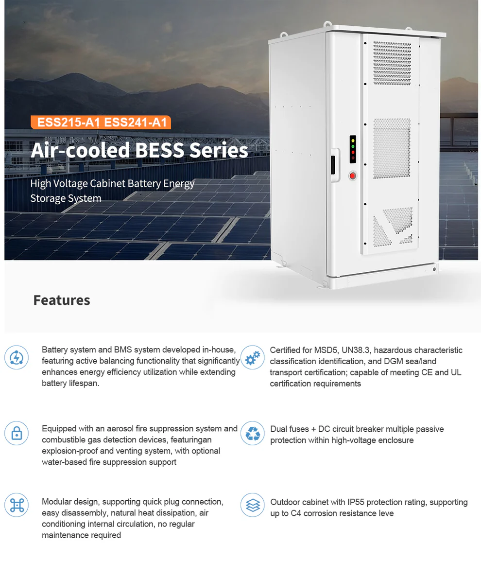 JKESS C&I All-in-One BESS 215kWh 241kWh Air-Cooled Outdoor Cabinet 768V LiFePO4 100kW Inverter Hybrid Off-Grid On-Grid (2)