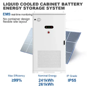 JKESS C&I All-in-One BESS 241kWh 261kWh Liquid-Cooled 600-876V LiFePO4 Optional 125kW PCS + Solar MPPT Hybrid Off-Grid On-Grid