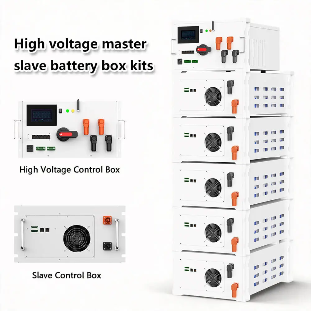 80V-1000V 200A High voltage master slave battery box kits